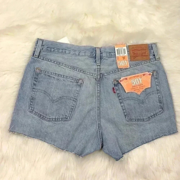 Levi’s 501 Patchwork Distressed Shorts - Picture 5 of 5